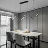 Lâmpadas de restaurante led nórdico lâmpadas pendentes simples de cafeteria moderna de sala de estar lâmpadas de filas
