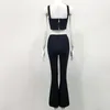 Women's Jumpsuits & Rompers Deavogy 2021 Women Sexy Bodycon Sleeveless Two Pieces Strap Backless Evening Party Bandage