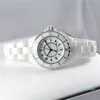 H0968 relógio de cerâmica marca de moda 33 38mm resistente à água relógios de pulso de luxo feminino moda presente marca relógio de luxo r212u