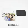 Sublimation vierge bricolage aimants pour réfrigérateur en bois MDF réfrigérateur autocollant aimants créatifs cadeau transfert de chaleur rond Rectangle carré