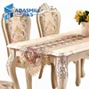 Luxo elegante mesa de jantar corredor laço de fio de vidro bordado bandeira floral festa de casamento casa decoração pano 210708