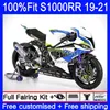 FALTINGS حقن العفن OEM ل BMW S-1000 S 1000 RR S1000 RR هيكل السيارة S1000 RR 3NO.24 S-1000RR S1000RR 19 20 21 الأخضر أزرق أبيض S1000-RR 2019 2020 2021 100٪ تناسب الجسم