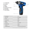 12V Electric Screwdriver Cordless Drill 100NM Torque Electric Hand Drill Mini Wireless Driver Power Tools Set By PROSTORMER 210719