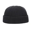 Chapéu de chapéu de malha chapéus de inverno gorros femininos para feminino caveira gordura sólida bonnets grossos gorro por atacado/tampas de crânio oliv22