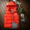 Mannen Custom Vests Jassen Mode Trend Hip Hop Mouwloze Zipper Hooded Vest Jassen Designer Tiener Winter Casual Slim Vaillet Bovenkleding