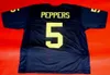 personalizzato JABRILL PEPPERS CUSTOM MICHIGAN WOLVERINES JERSEY STITCHED aggiungi qualsiasi nome numero