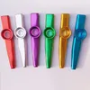 Sacs de rangement Lot de 24 Kazoos en métal avec 24 membranes de flûte Kazoo 6 couleurs, bon compagnon pour ukulélé, violon, guitare, piano