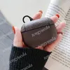 Accessoires de casque de créateur de mode Étuis pour AirPods pro 1 2 Étui rigide de haute qualité Lettres de luxe Paquet de protection imprimé Crochet Sacs de protection pour écouteurs