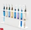 white black Eyebrow Tools & Stencils Acrylic 8 Hole Grafting Eyelashes Tweezers Storage Rack Nail Tool Display Stand S-type Design Saves Space And Volum