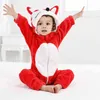 Meninos meninas bebê crianças crianças uma peça jumpsuits com capuz pijama panda panda pijamas menina cobertor 210429