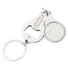 Sublimacja Puste domki do paznokci Keychain Party Favor Transfer termiczny Stal nierdzewna Manicure Manicure Dostawy DIY