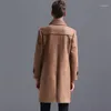 faux wildleder trenchcoat