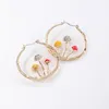 Makersland – boucles d'oreilles pendantes en forme de champignon, uniques pour femmes, géométries de couleur or, accessoires ronds, cerceau tendance, lustre, 2023