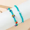 Perlenstränge niedliche 2pcs Perlen Armband Fruchtblume Charms für Kinder Süßigkeiten Farbe Kinder Schmuckzubehör Großhandel 2022 Fawn22