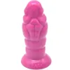 NXY Dildos Anal Toys Color Silicone Artificial Penis Sucker Ginseng Fruit Masturbation Plug Adult Toy 0225