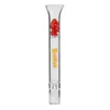 HONEYPUFF Vetro da fumo One Hitter Pipa Pipistrello con design a diamante Puntali per filtro bocca da 103 mm Bocchino per sigaretta Rolling Steamroller Tabacco