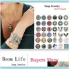 Charm Jewelrycharm Bracelets Snap Button Bracelet Bangle Leather Retro Handmade Braided Fit 18Mm Buttons Jewelry1 Drop Delivery 2021 Dh7Ic