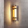 Modern Kapalı LED Cam Duvar Lambası Altın Minimalist Dekor Sconce Otel Ev Tasarım TV Kabine Yatak Odası Başucu Çatı Aydınlatma