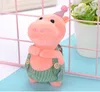 12 cm hipopótamo brinquedo de pelúcia keychain pingente de alta qualidade animais de pelúcia brinquedos saco pingentes por atacado