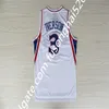 2021 Georgetown Hoyas 3 Allen Iverson College Jersey Rev 30 Materiale Camicie Ritorno al passato Uniformi Rosso Grigio Blu Bianco Nero