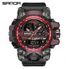 Oglądaj Waterproof Sports Watches Style Style Analogowe zegarki kwarcowe S-Shock