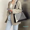 Primavera / Verão 2021 Bolsas De Cor De Contraste Preto Literário Moda Bolsa De Rua Japonesa Bolsa Japonesa