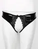 Mulheres Calcinhas Mulheres Mulheres Exóticas Lingerie Erótico Sexy Aberto Artesanato Porn Floral Lace Edge Underwear Olhar Look Patente Couro Crotchless Cruzas