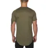 T-shirts Mesh T-shirt Kläder Tight Gyms Mens sommar Märke Toppar Tees Homme Solid Quick Dry Bodybuilding Fitness Tshirt