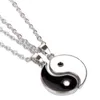 Yin Yang Pendant Necklace For Women Men Fashion Couples Matching Choker Best Friend Friendship Jewelry Gift Collar Witchcraft G1206