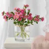 北欧の装飾家の透明な水鉄化乾燥花花瓶グラス植物花瓶デコレータタンブラーリビングルームテラリウム210623
