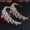 FORSEVEN Luxury Handmade Crystal Crown Tiaras Bridal Headbands Women Wedding Hair Jewelry Accessories JL 211019
