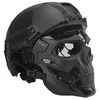 2021 Adaptador de equipamentos táticos de campo CS Adaptador TactiAcl Paintball Helmet Capacete Airsoft Skull Skeleleton Protective Mask, capacete de rosto completo W29393297