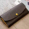 Mode kvinnor koppling plånbok kvalitet vikta plånböcker damer lång klassisk gammal blomma handväska lyxiga pu läder väska kreditkort slots med låda flera färger