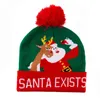面白い暖かいLEDライトビーニー装飾製品ベビーキッズ2021大人の子供たちのためのクリスマス帽子