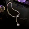 Naszyjniki dla kobiet Koreański Moda Neck Chain Pearl Woman Naszyjnik Wisiorek Modne Akcesoria Biżuteria Cała 2021