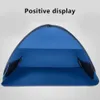 Sun Shelter Mini Beach Barrante Portable Pop Up Beach Sun Barraca com Saco De Armazenamento Para Proteção Sun Camping Pesca Piquenique Azul Y0706