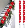 2m 10led Christmas Flanel Flower Light String Kerstdecoratie voor Home 2022 Kerst Ornamenten Natal Jaar Tafel Decor 211122