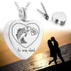 Cremation jewelry fish ashes pendant heart-shaped urn pendant stainless steel Keepsake urn necklace-someone i love is fishing