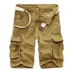 Tendência da moda masculino de camuflagem fria de verão, algodão, calça curta, roupas de camuflagem confortáveis shorts de carga