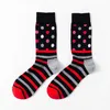 Peonfly Funny Men's Colorful Combed Cotton Red Argyle Dozen Pack Casual Happy Dress Wedding Socks X0710