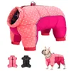 Roupas de cachorro mornas impermeáveis ​​roupas de inverno para pequenos cães grandes animais de estimação casaco de cachorro casaco de cachorro chihuahua pug jumpsuit roupas 211013