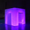 Xyinflatable draagbare opblaasbare fotocabine met LED -licht voor bruiloft
