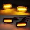 New 2Pcs Turn Signal Lamp Dynamic LED Side Marker Fender Lights Flowing For Toyota Land Cruiser Landcruiser 70 80 100 Series