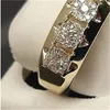 14K Gold Diamond Ring voor Vrouwen om lid te worden van Party Gemstone de Wedding Diamante Engagement Sieraden Mode Ring 1356 Q2