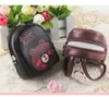 Casual Cartoon Mini Backpack zipper Coin Bag Women Small Wallet mix color Fashion Pu Keychain Purses Student Kid Cute Headphone Money Hand Pouch