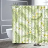 Douche gordijnen bloemen bladeren print gordijn tropische planten waterdichte badkamer decor haken polyester stof huis wanddecors