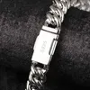 2023 Colliers bracelet 18 pouces 10mm 925 Sterling Silver Setting Glacé Moissanite Diamant Hip Hop Cubain Lien Chaîne Miami Collier Bijoux Hommes