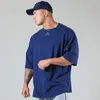 スポーツ用品を実行している男性Tシャツジムフィットネストレーニングトレーニング半袖Tシャツ男性ジョギングティートップスデザイナー服