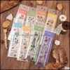 Geschenkwikkeling Evenement Feestelijke feestbenodigdheden Home Garden2021 Creatief Junk Journal Flowers Dairy Flake Pet Sticker Pack Diy Craft PO Card Making