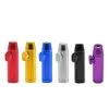 Bullet Cohet Formado Snuff Bottle Snorter Sniff Dispenser 53mm Altura Altura Metal nasal soportable para tabaco Cigarrillo Fumar Pipea17